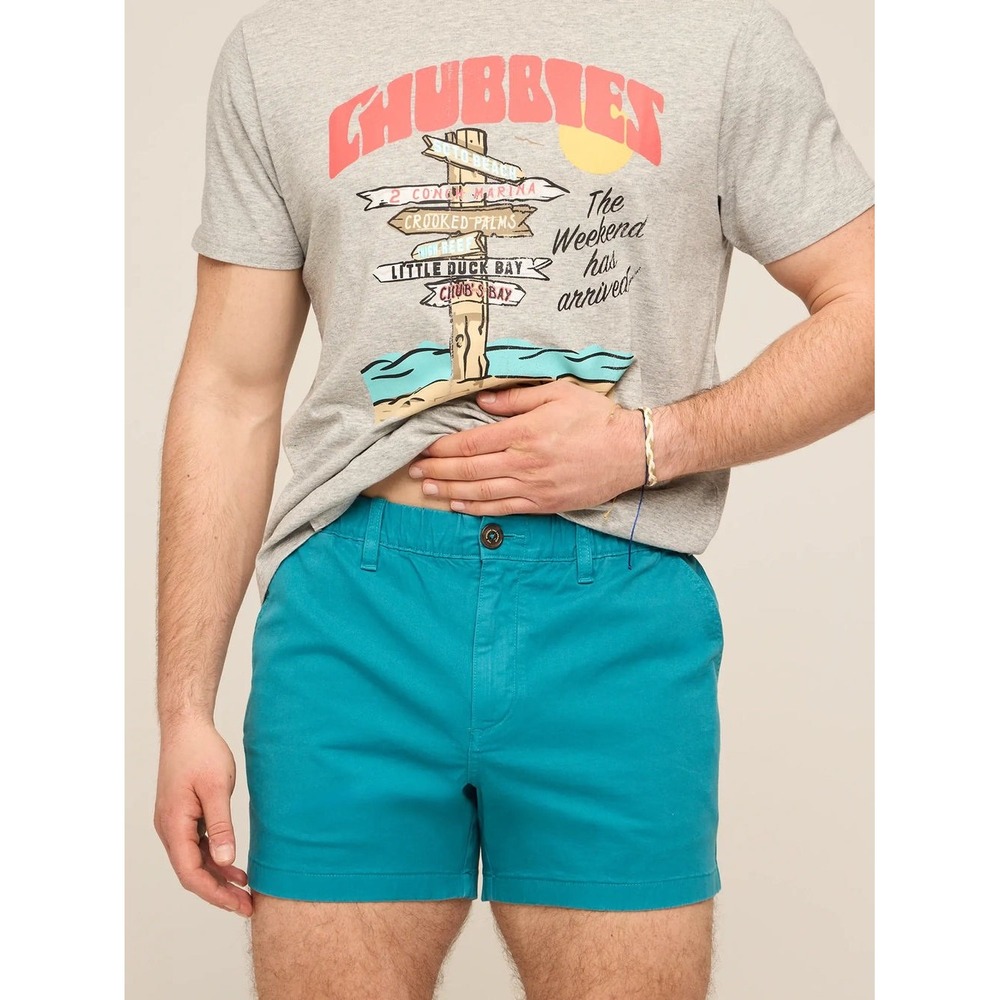 Chubbies The Ultramarines Originals Stretch Twill Shorts Marine Blue‎ Mens M 4in